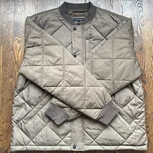 Banana Republic Mens Green Quilted Bomber Jacket XL NWT